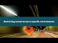 Restrict access to a tunnel to specific environments