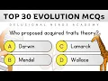 Can you Score Evolution MCQs Easy to Hard