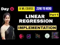 Linear Regression Implementation Part 4 Scaling Log Transformation Model Building