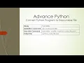 Advance Python Convert Python Program to Executable File
