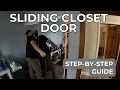 How-To Install Sliding Closet Door Colonial Elegance Mirrored Closet Door Step-by-step Guide