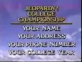 Download Lagu Jeopardy! College Championship contestant plug, 1995