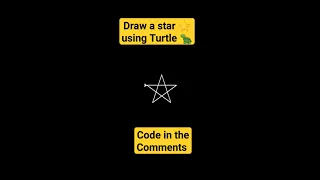 How to Draw a Star with a Turtle in Python