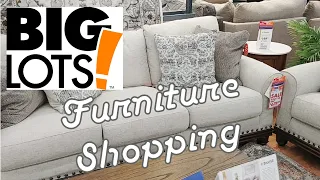BIG LOTS FURNITURE SHOP WITH ME WITH PRICES TOUR SOFAS SECTIONALS LIVING FAMILY DINING ROOM TABLES
