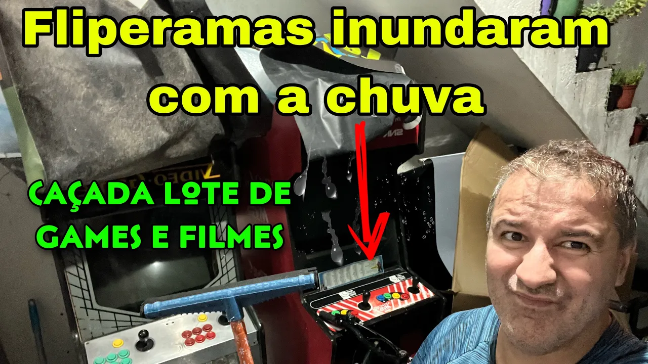CAÇADA GAMER! MOVEIS PRA LOJA e CHUVA NOS FLIPERAMAS  ????️