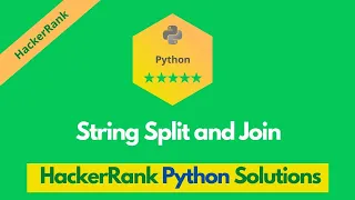 HackerRank String Split and Join problem solution in Python Python solutions Programmingoneonone