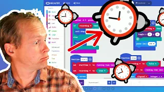 MakeCode for micro bit - Stopwatch progress