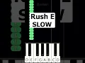 Rush E SLOW Piano Tutorial