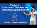 Constructor Chaining in Java Super This Explained with Examples