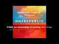 OneRepublic - If I Lose Myself - Lyrics Video (Single Album)