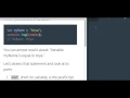 Learn Javascript Create a Variable codecademy Javascript Tutorial