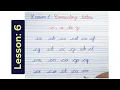 How to write Cursive Lesson 6 Connecting letters c a to z Cursive writing