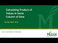 Multiply Values in Same Column of Data