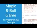 Magic 8-Ball Game C Programming Example