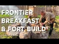 Download Lagu 1700s Frontier Breakfast \u0026 Fort Build | Chinking Logs at Kelly Station | Fortified Homestead