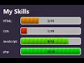 Progress Bars tutorial using modern CSS advanced Guide