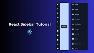 Build a Modern Sidebar in React with Tailwind CSS and Framer Motion Step-by-Step Tutorial