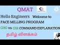 VMC Face Milling Programing CNC Milling 2D program G90 vs G91 Absolute and Incremental Command QMAT