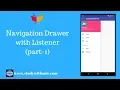 Android Studio Tutorial NavigationDrawer part-1