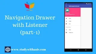 Android Studio Tutorial NavigationDrawer part-1