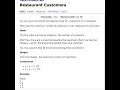 CSES Sorting and Searching Restaurant Customers