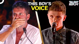 this 18 year olds voice left the judges speechless britains got talent