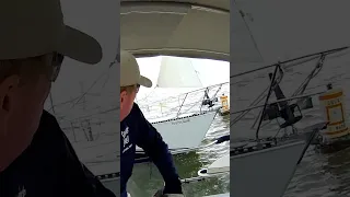 Fun at the first mark, Galveston Bay, 11/22/2025