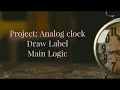 java project Analog Clock part-4 draw Label main logic vs code java swing java