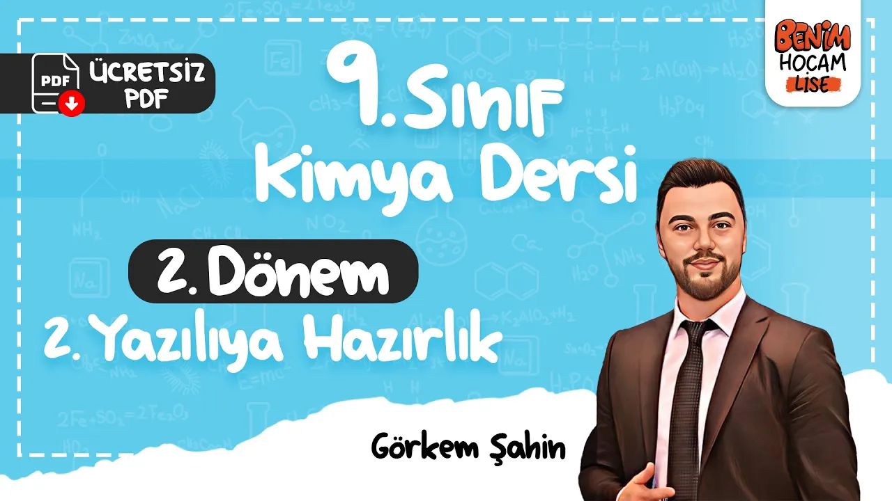 9.Sınıf - Kimya -2.Dönem -2.Yazılıya Hazırlık - Güçlü ve Zayıf Et. - Maddenin Halleri - Görkem Şahin