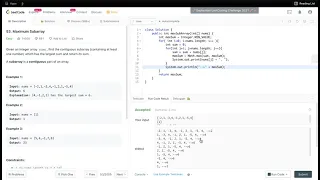 LeetCode Maximum Subarray - Coding Interview Problem with 2 Java Solution