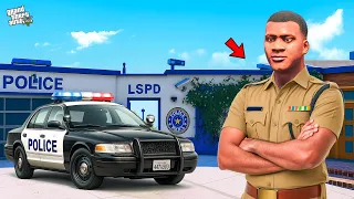 franklin u0026 chithappu became lspd police officer in gta 5 