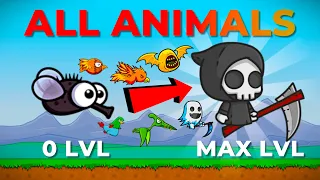 LEVEL 0 ALL ANIMALS EVOLUTION EvoWorld io