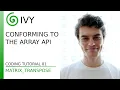 Conforming to the Array API - Tutorial 01 matrix