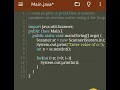 Code in java to print first n natural numbers in reverse order using a for loop