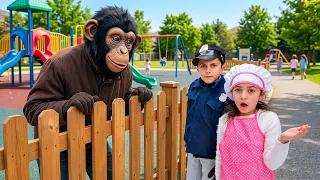 مطاردة القرد الهارب! 🐒🚓 Heidi & Zidane في مغامرات للأطفال مع الشرطة والآيس كريم