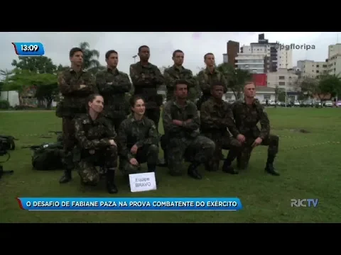 O desafio de Fabiane Paza na prova Combatente Silva Paes do Exército