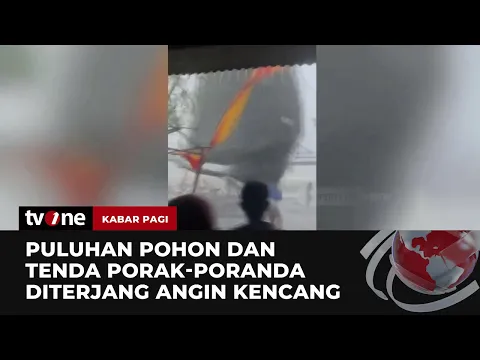 Hujan Disertai Angin Kencang Terjang Gunungkidul, Tenda dan Pohon Tumbang!