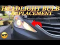 HYUNDAI SONATA HEADLIGHT BULB REPLACEMENT - How to Replace Headlight Bulbs on a Hyundai Sonata. Easy
