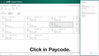 Adding Pay Code in UKG