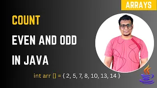 Java Program to Count Even and Odd Numbers in an Array