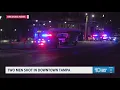 2 hospitalized after shooting in downtown Tampa person of interest detained