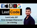 LeetCode 387 First Unique Character in a String