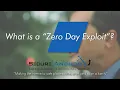 What is a Zero Day Exploit - Dr Eric Cole s Security Tips