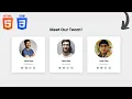 Responsive Our Team Section using HTML CSS Grid No media Queries