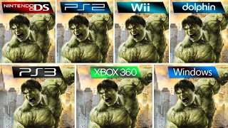 the incredible hulk 2008 ds vs ps2 vs wii vs dolphin vs ps3 vs xbox 360 vs pc
