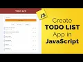 How To Create ToDo List App in HTML CSS Javascript in 2023 Build Todo App Tutorial for Beginners