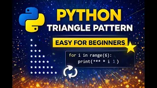 Python Program to Print Triangle Pattern Step-by-Step for Beginners