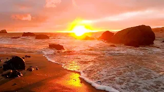 Download Sea, Sand, Sunset: 7 Minutes of Beautiful Sunset Therapy From California (4K Video) MP3