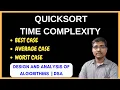 TIME COMPLEXITY OF QUICK SORT BEST CASE WORST CASE DIVIDE AND CONQUER DAA
