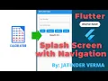 Splash Screen with Navigation in Flutter Timer Navigation in Flutter Image Asset